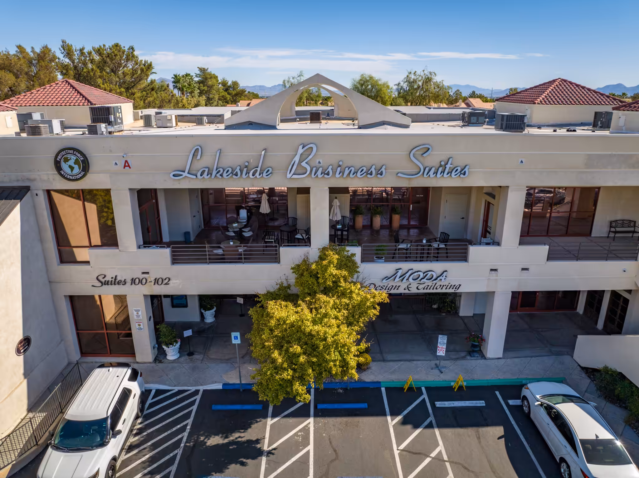 Lakeside business suites overview that shows suite 102