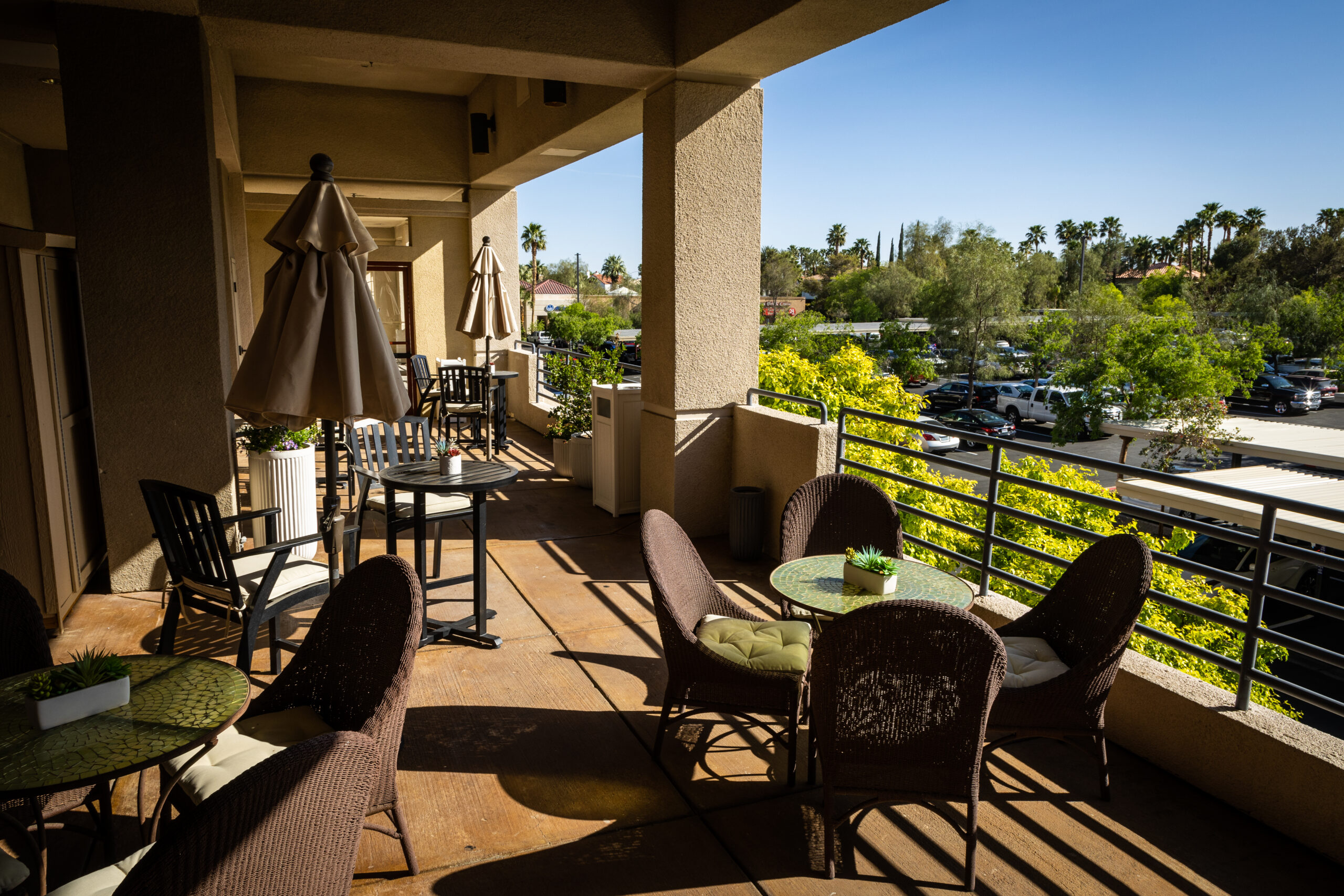 Patio at lakeside