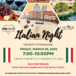 One Heart Foundation & Lakeside Village Present: Italian Night Charity Fundraiser 